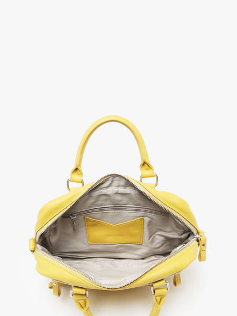 Cross Body Tas Baby Macy Leder Nat et nin Geel vintage BABYMACY ander zicht 3